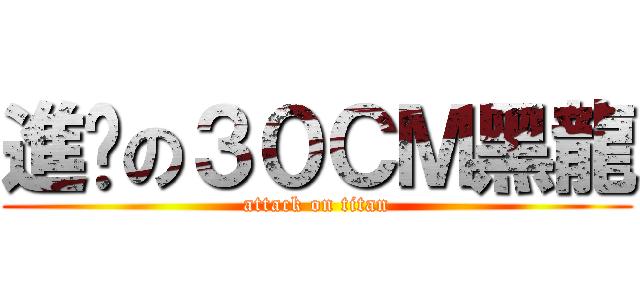 進擊の３０ＣＭ黑龍 (attack on titan)