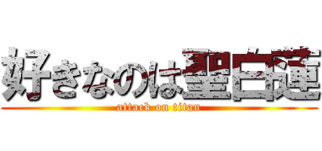 好きなのは聖白蓮 (attack on titan)