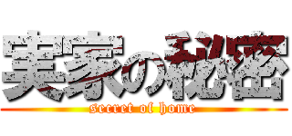 実家の秘密 (secret of home)