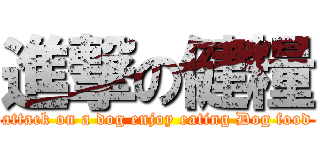 進撃の健糧 (attack on a dog enjoy eating Dog food)