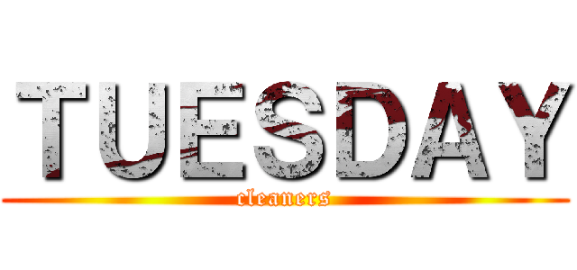 ＴＵＥＳＤＡＹ (cleaners)