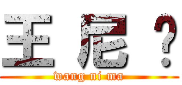 王 尼 玛 (wang ni ma)