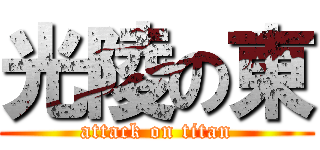 光陵の東 (attack on titan)