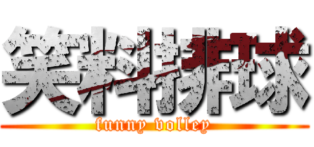 笑料排球 (funny volley)