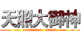 天照大御神 (amaterasu okami)