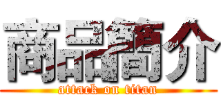 商品簡介 (attack on titan)