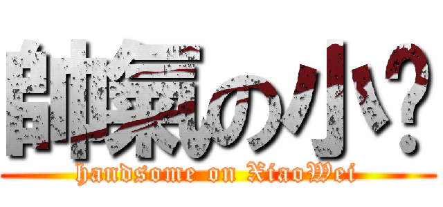 帥氣の小燰 (handsome on XiaoWei)