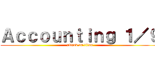 Ａｃｃｏｕｎｔｉｎｇ １／９ (attack on titan)