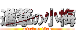 進撃の小梅 (attack on titan)