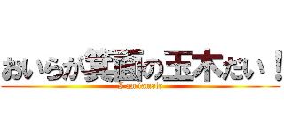 おいらが箕面の玉木だい！ (I am tamale)