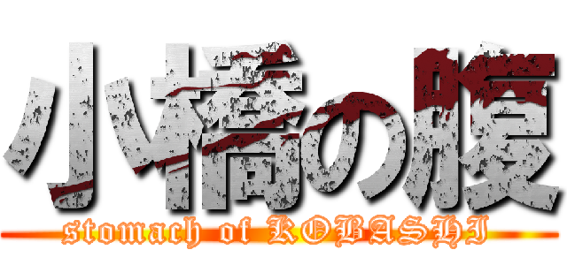 小橋の腹 (stomach of KOBASHI)