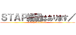 ＳＴＡＰ細胞はあります／ (STAPARIMASU)