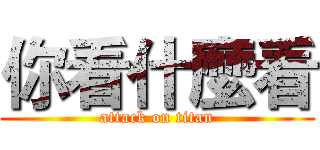 你看什麼看 (attack on titan)