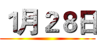 １月２８日 ()