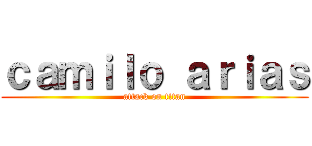 ｃａｍｉｌｏ ａｒｉａｓ (attack on titan)