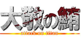 大敬の鮪 (attack on titan)