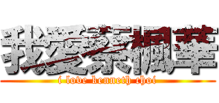 我愛蔡楓華 (i love kenneth choi)