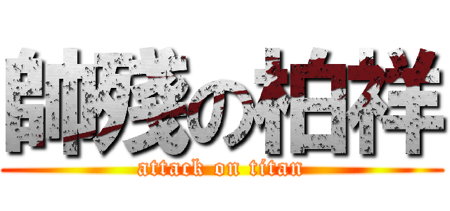 帥殘の柏祥 (attack on titan)
