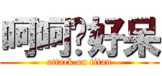 呵呵妳好呆 (attack on titan)