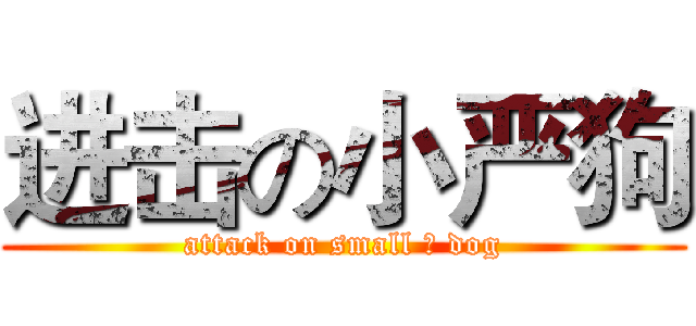 进击の小严狗 (attack on small 严 dog)
