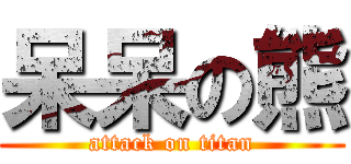 呆呆の熊 (attack on titan)