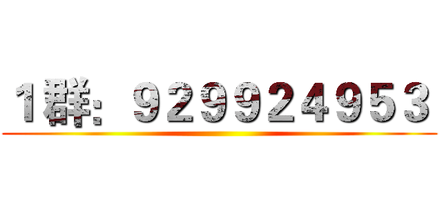 １ 群：９２９９２４９５３  ()