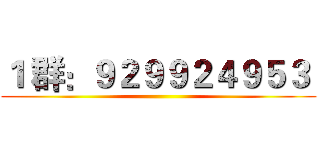 １ 群：９２９９２４９５３  ()