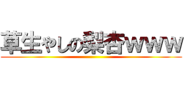 草生やしの梨杏ｗｗｗ ()