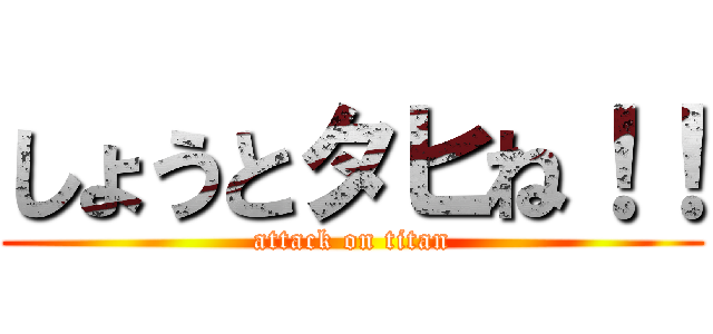 しょうとタヒね！！ (attack on titan)