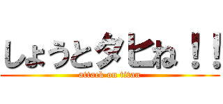 しょうとタヒね！！ (attack on titan)