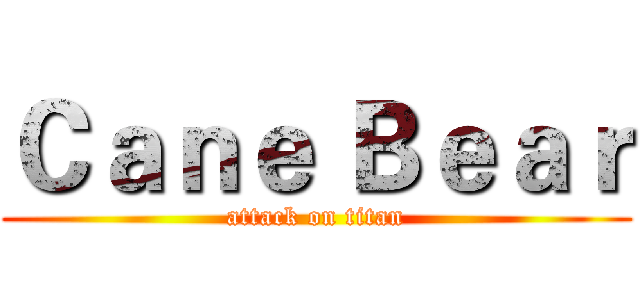 Ｃａｎｅ Ｂｅａｒ (attack on titan)