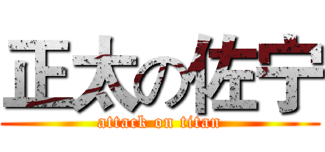 正太の佐宁 (attack on titan)