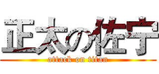 正太の佐宁 (attack on titan)