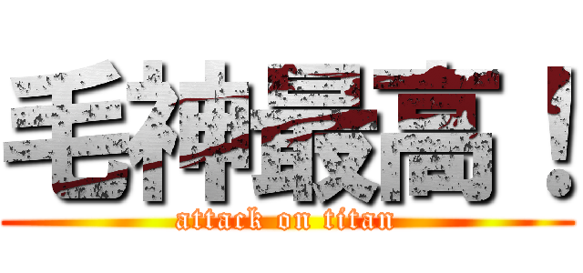 毛神最高！ (attack on titan)