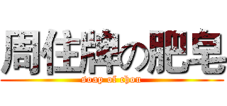 周住牌の肥皂 (soap of chou)