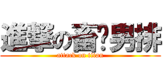 進撃の畜產男排 (attack on titan)
