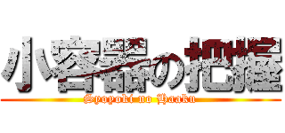 小容器の把握 (Syoyoki no Haaku)