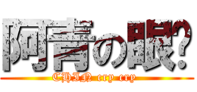 阿青の眼淚 (CHIN cry cry )