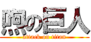 喣の巨人 (attack on titan)