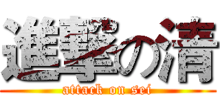 進撃の清 (attack on sei)