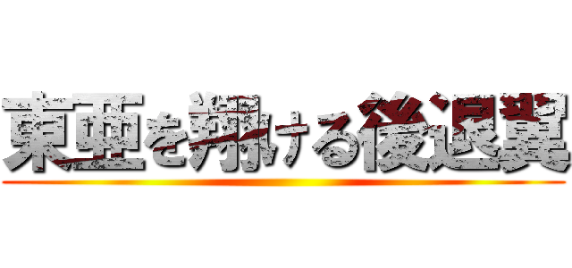 東亜を翔ける後退翼 ()