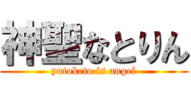 神聖なとりん (yutoketo is angel)