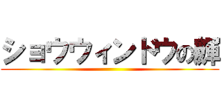 ショウウィンドウの皹 ()