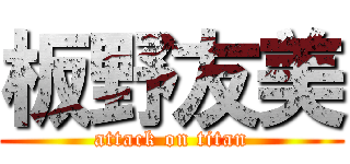板野友美 (attack on titan)