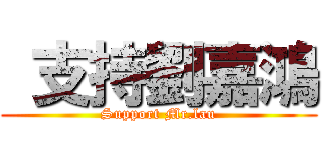  支持劉嘉鴻 (Support Mr.lau)