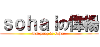 ｓｏｈａｉの偉楊 (wai yang is sohai )