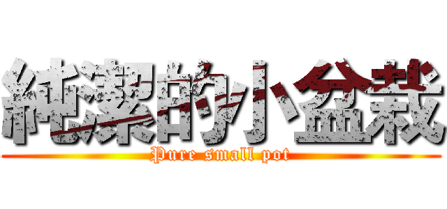 純潔的小盆栽 (Pure small pot)