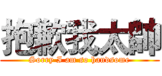 抱歉我太帥 (Sorry I am so handsome)