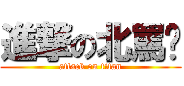 進撃の北罵彥 (attack on titan)