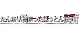 たんまり溜まったぼっとん便所 ()